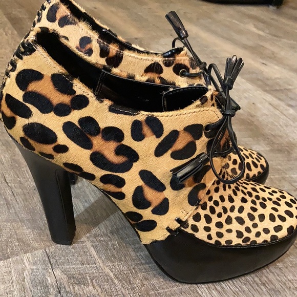 Carlos Falchi Shoes - Carlos Falchi Lauren leopard ankle booties